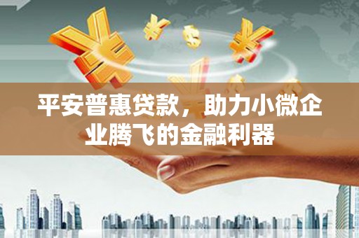 建华平安普惠贷款，助力小微企业腾飞的金融利器