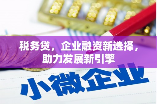 建华税务贷，企业融资新选择，助力发展新引擎