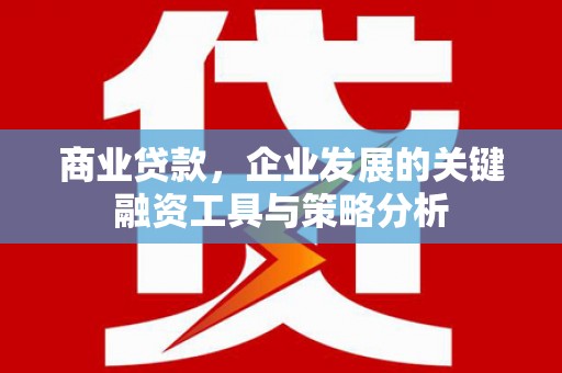 建华商业贷款，企业发展的关键融资工具与策略分析