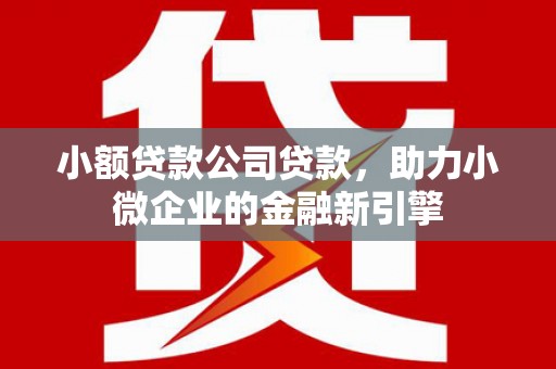 建华小额贷款公司贷款，助力小微企业的金融新引擎