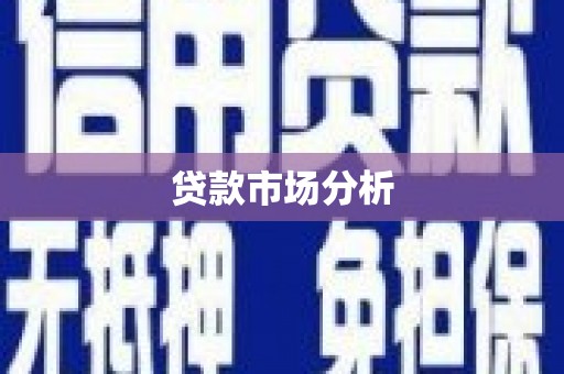 建华贷款市场分析