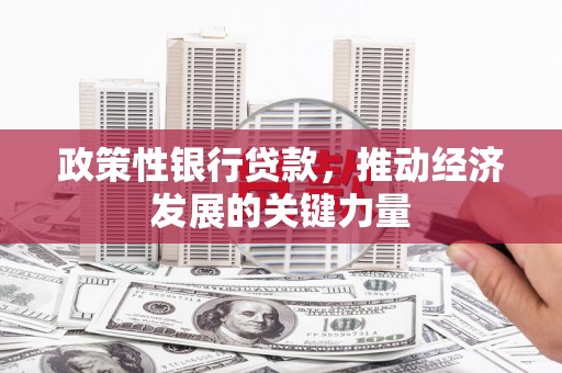 建华政策性银行贷款，推动经济发展的关键力量